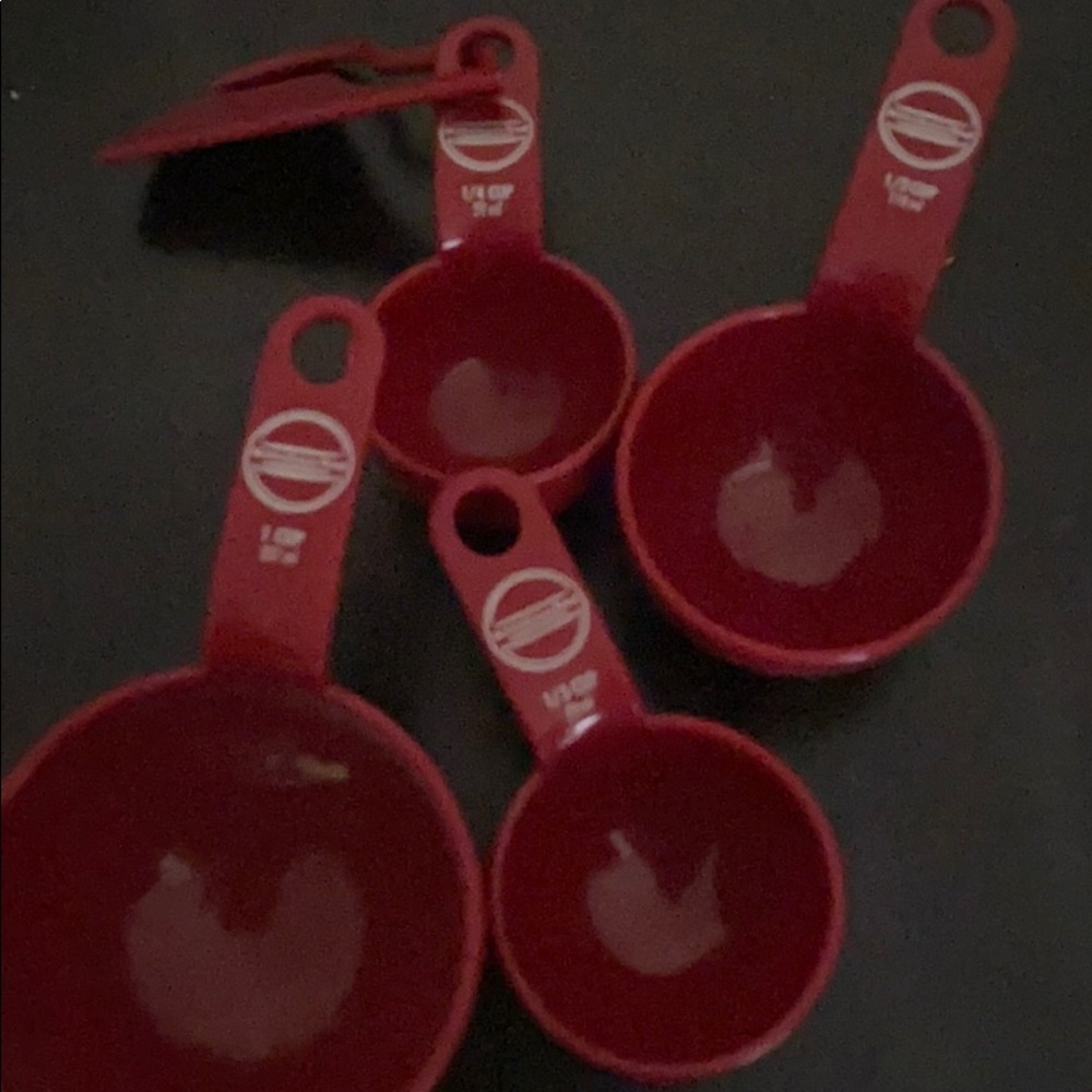 Kitchen aid measuring cup set red - Picture 6 of 8
